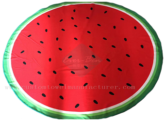 China Custom patterned watermelon towel bulk microfiber sand free beach towels Producer